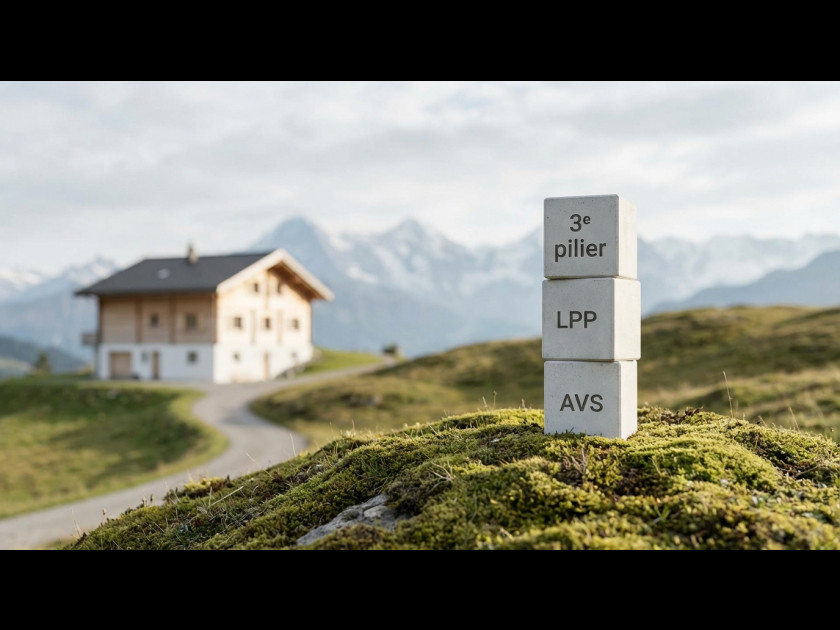 Retraite en Suisse : le guide simple des 3 piliers (AVS, LPP, 3e pilier)