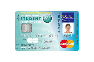 La carte LCL ISIC : carte bancaire et carte d'étudiant internationale