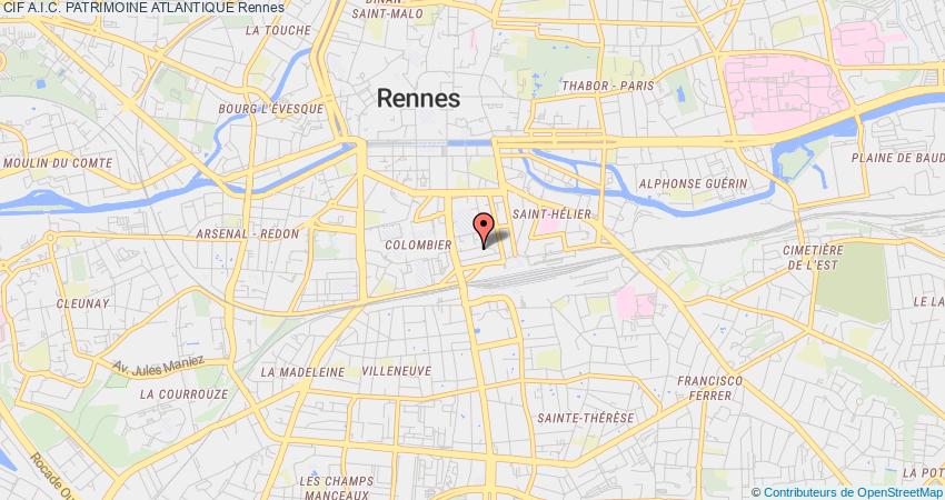 plan A.I.C. PATRIMOINE ATLANTIQUE CIF Rennes