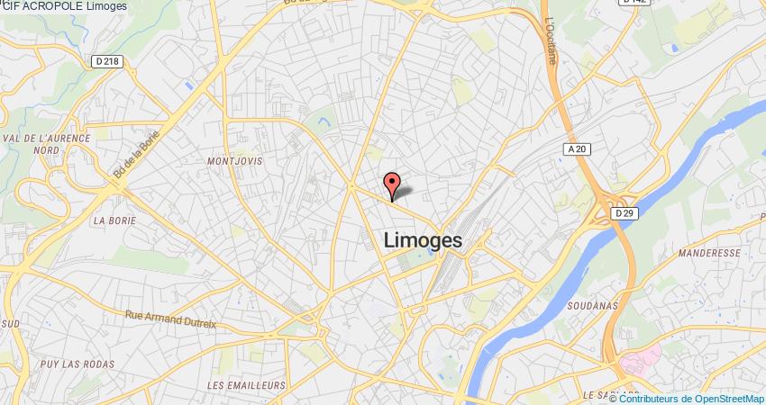 plan ACROPOLE CIF Limoges