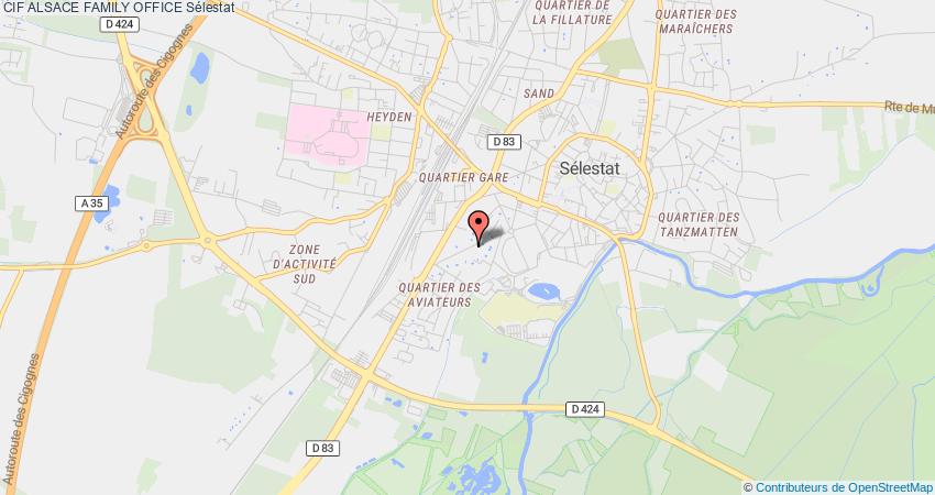 plan ALSACE FAMILY OFFICE CIF Sélestat