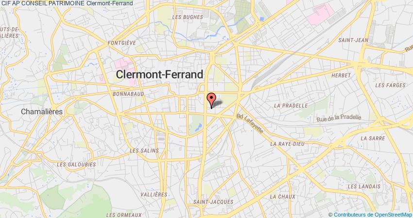 plan AP CONSEIL PATRIMOINE CIF Clermont-Ferrand