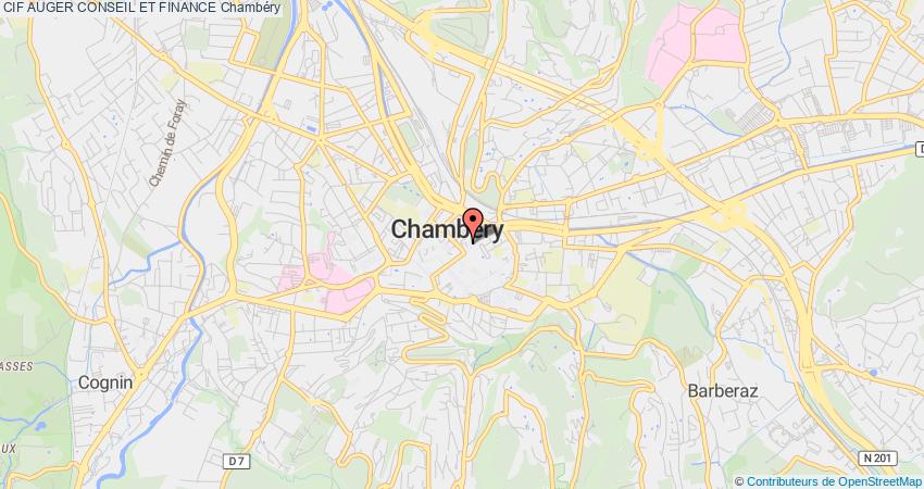 plan AUGER CONSEIL ET FINANCE CIF Chambéry