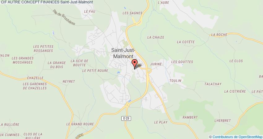 plan AUTRE CONCEPT FINANCES CIF Saint-Just-Malmont