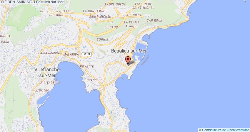 plan BENJAMIN AGIR CIF Beaulieu-sur-Mer