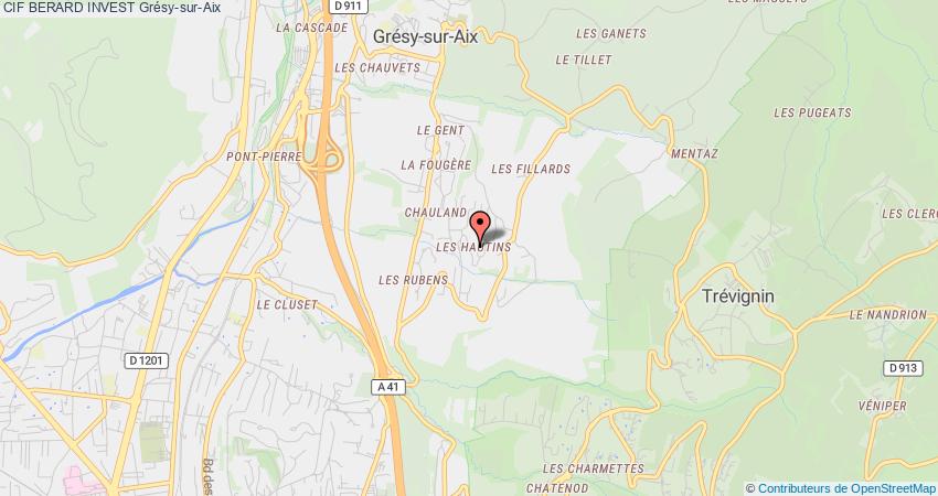 plan BERARD INVEST CIF Grésy-sur-Aix