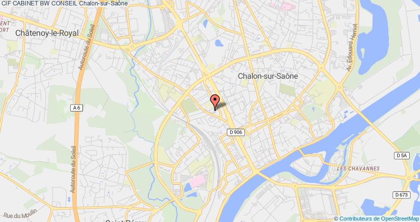 plan CABINET BW CONSEIL CIF Chalon-sur-Saône