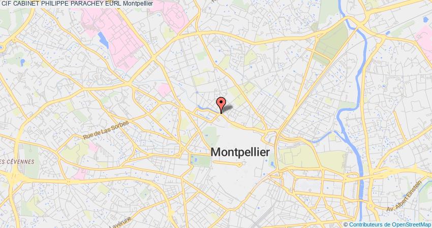 plan CABINET PHILIPPE PARACHEY EURL CIF Montpellier