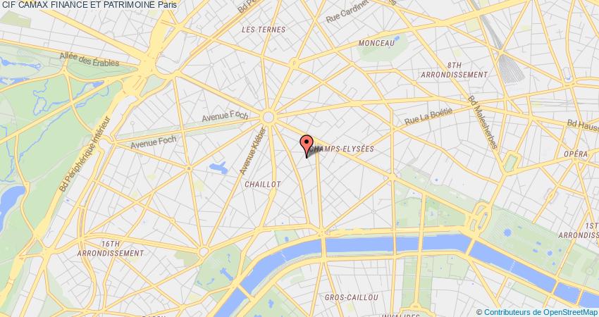 plan CAMAX FINANCE ET PATRIMOINE CIF Paris
