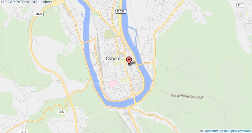 plan CAP PATRIMONIAL CIF Cahors