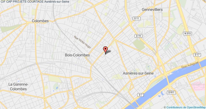 plan CAP PROJETS COURTAGE CIF Asnières-sur-Seine