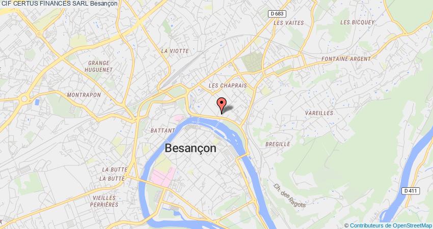 plan CERTUS FINANCES SARL CIF Besançon