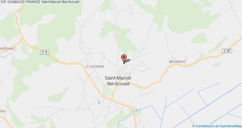 plan CHABOUD FINANCE CIF Saint-Marcel-Bel-Accueil