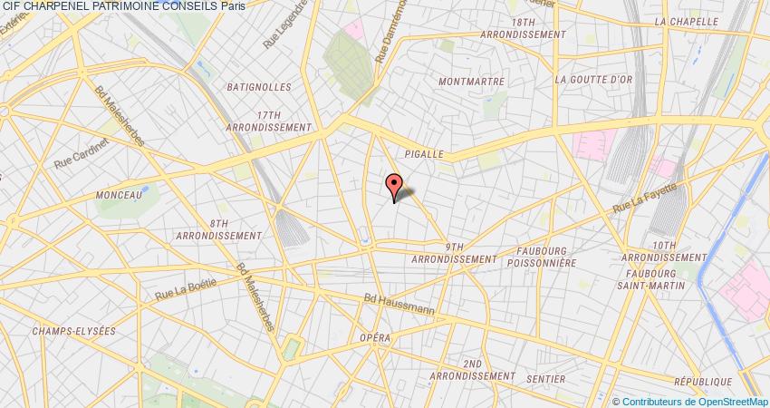 plan CHARPENEL PATRIMOINE CONSEILS CIF Paris