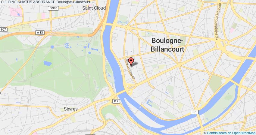 plan CINCINNATUS ASSURANCE CIF Boulogne-Billancourt