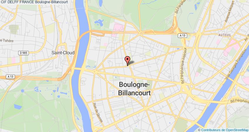 plan DELFF FRANCE CIF Boulogne-Billancourt