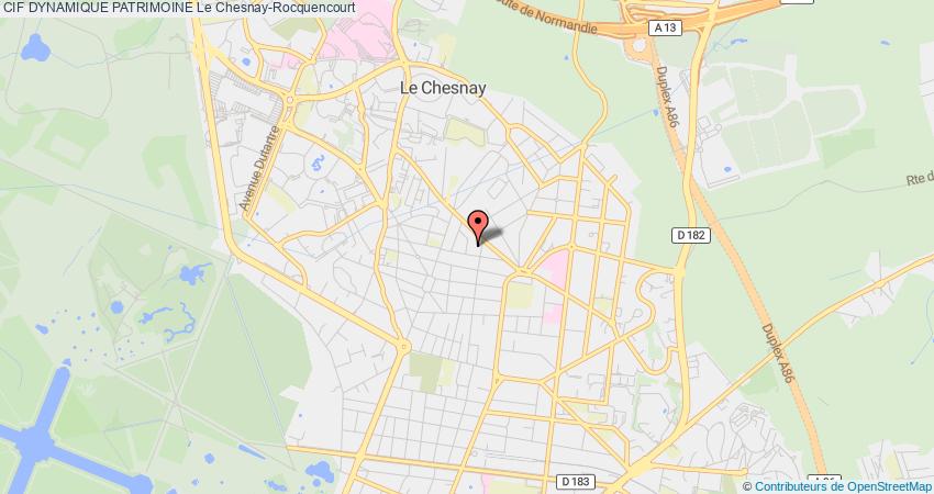 plan DYNAMIQUE PATRIMOINE CIF Le Chesnay-Rocquencourt