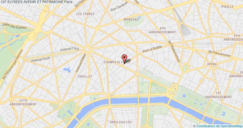 plan ELYSEES AVENIR ET PATRIMOINE CIF Paris