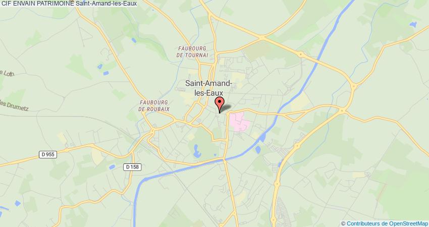 plan ENVAIN PATRIMOINE CIF Saint-Amand-les-Eaux
