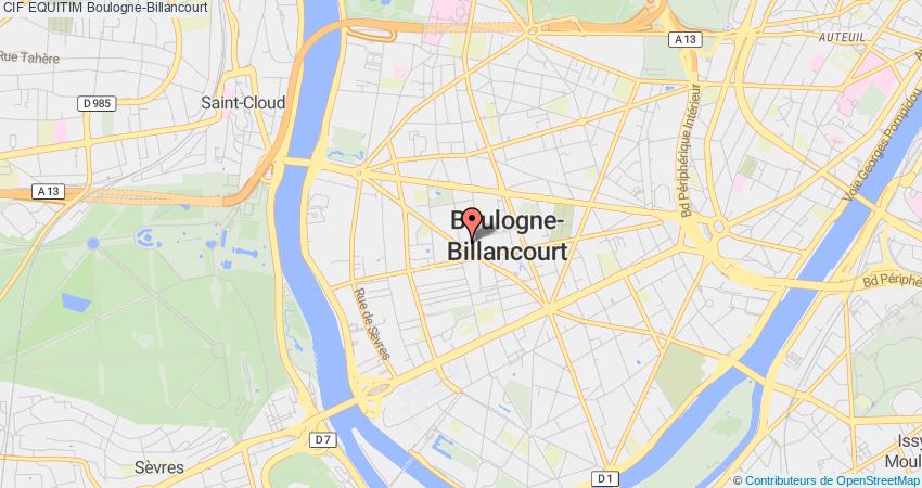 plan EQUITIM CIF Boulogne-Billancourt