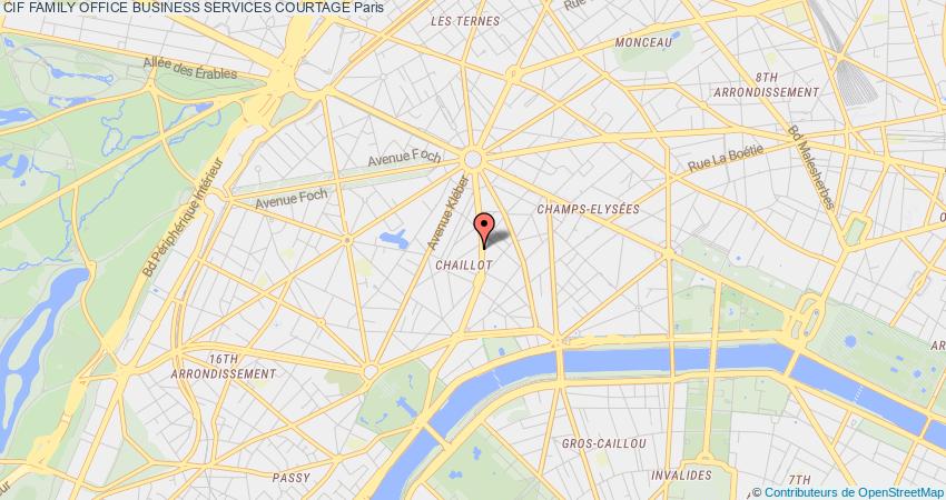 plan FAMILY OFFICE BUSINESS SERVICES COURTAGE CIF Paris