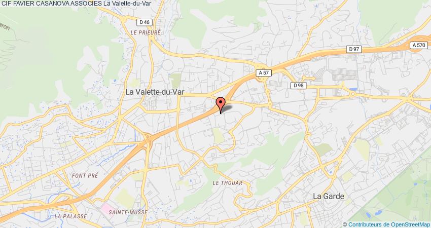 plan FAVIER CASANOVA ASSOCIES CIF La Valette-du-Var