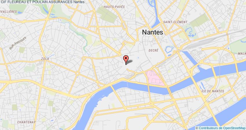 plan FLEUREAU ET POULAIN ASSURANCES CIF Nantes