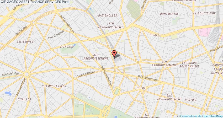 plan GAGEO ASSET FINANCE SERVICES CIF Paris