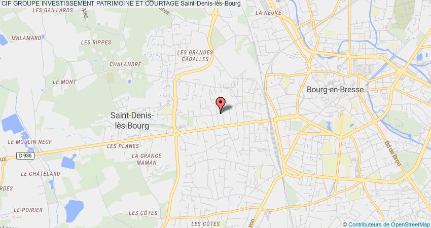 plan GROUPE INVESTISSEMENT PATRIMOINE ET COURTAGE CIF Saint-Denis-lès-Bourg