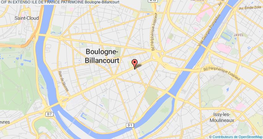 plan IN EXTENSO ILE DE FRANCE PATRIMOINE CIF Boulogne-Billancourt