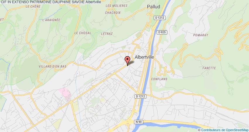 plan IN EXTENSO PATRIMOINE DAUPHINE SAVOIE CIF Albertville