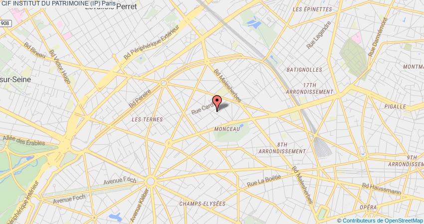 plan INSTITUT DU PATRIMOINE (IP) CIF Paris