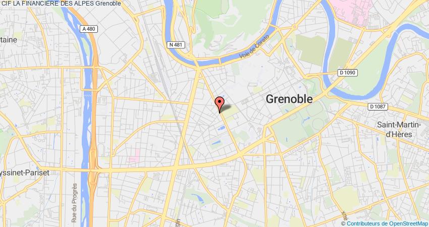 plan LA FINANCIERE DES ALPES CIF Grenoble