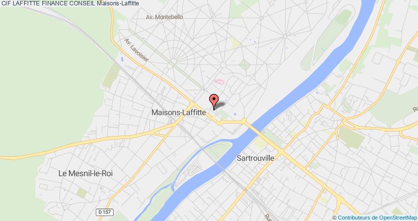 plan LAFFITTE FINANCE CONSEIL CIF Maisons-Laffitte