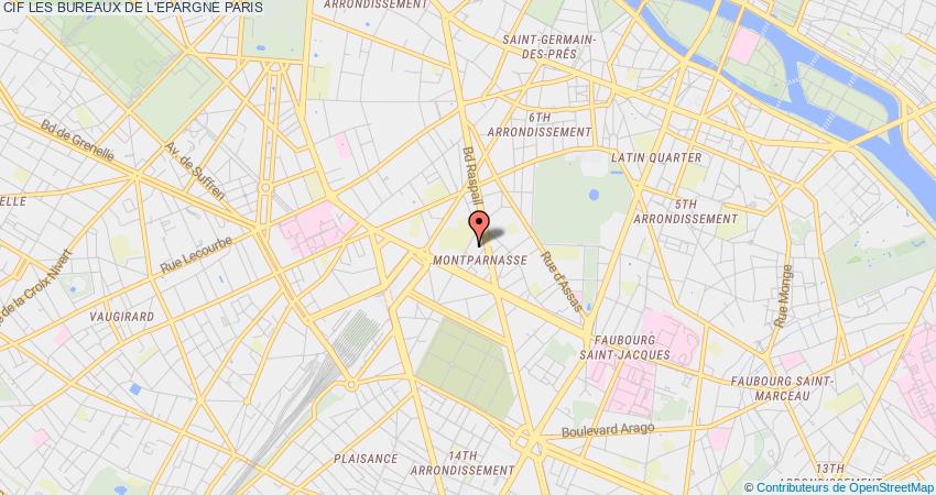 plan LES BUREAUX DE L'EPARGNE CIF PARIS