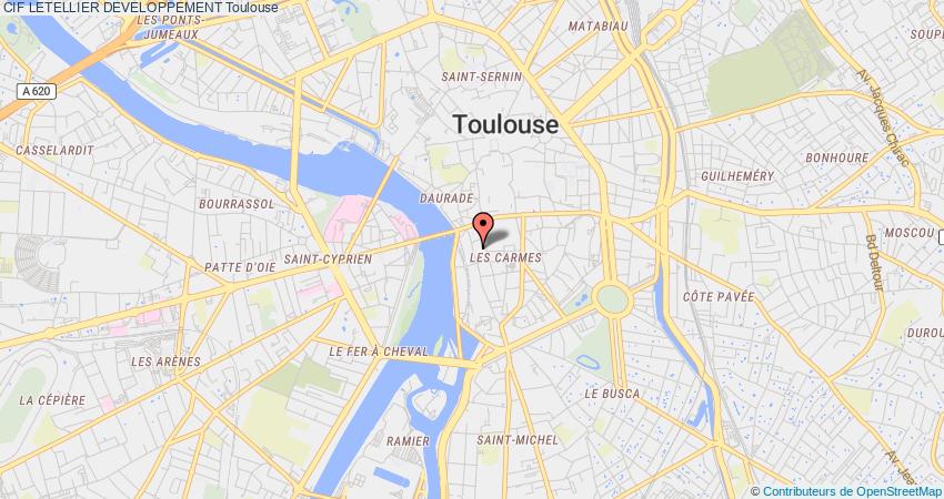 plan LETELLIER DEVELOPPEMENT CIF Toulouse