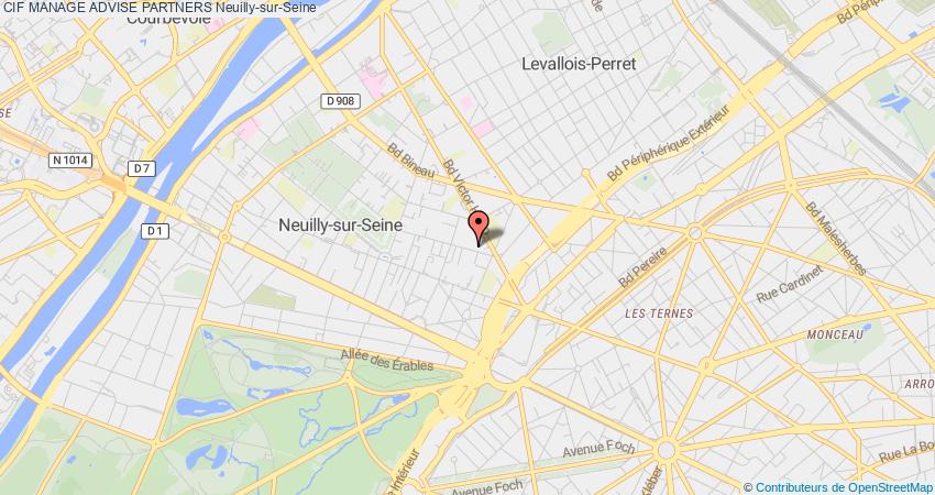 plan MANAGE ADVISE PARTNERS CIF Neuilly-sur-Seine