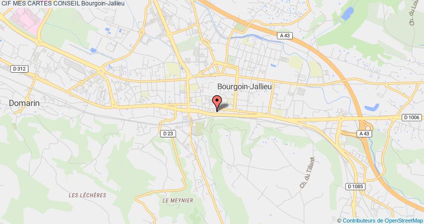 plan MES CARTES CONSEIL CIF Bourgoin-Jallieu
