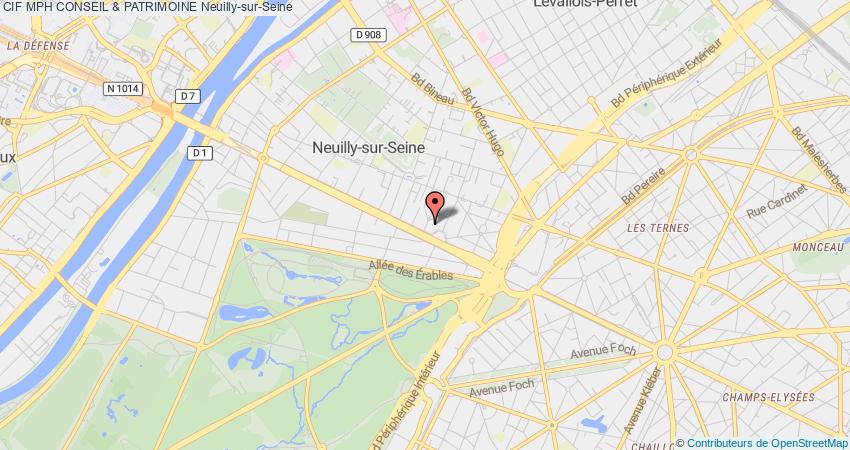 plan MPH CONSEIL & PATRIMOINE CIF Neuilly-sur-Seine