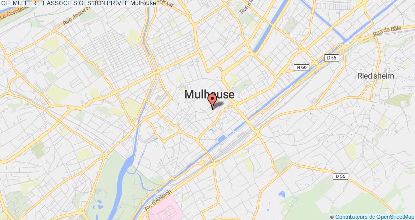 plan MULLER ET ASSOCIES GESTION PRIVEE CIF Mulhouse
