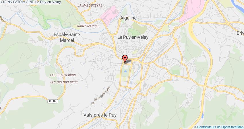 plan NK PATRIMOINE CIF Le Puy-en-Velay