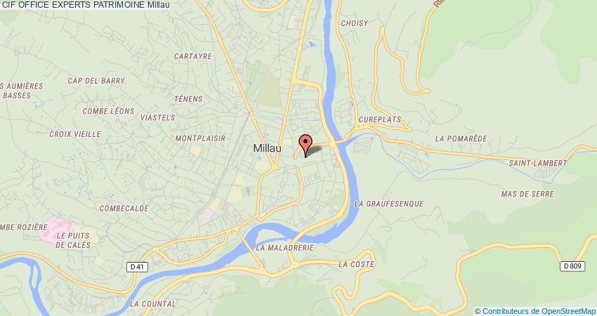 plan OFFICE EXPERTS PATRIMOINE CIF Millau