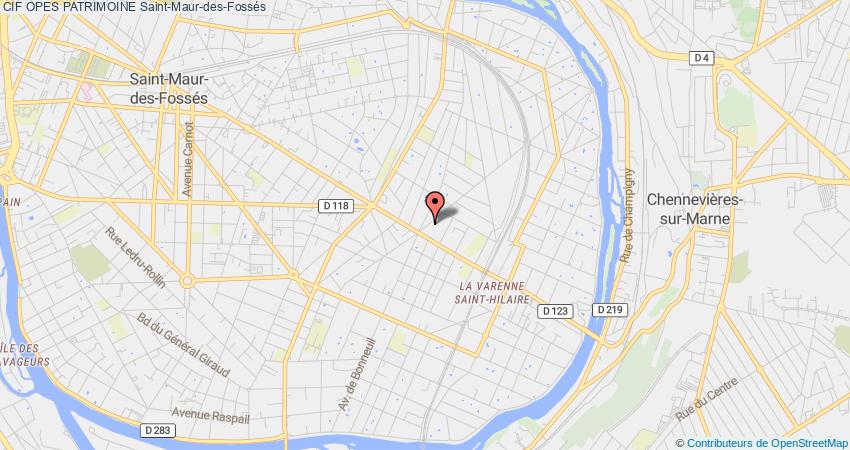 plan OPES PATRIMOINE CIF Saint-Maur-des-Fossés
