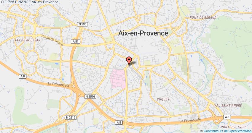 plan P2A FINANCE CIF Aix-en-Provence