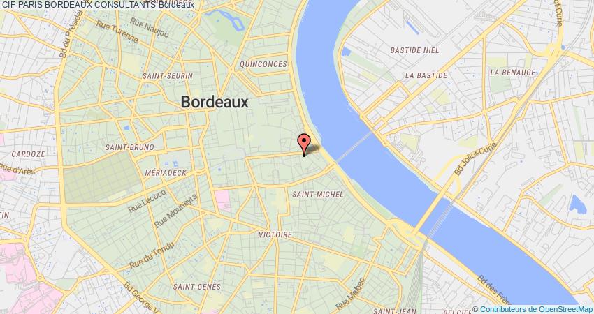 plan PARIS BORDEAUX CONSULTANTS CIF Bordeaux