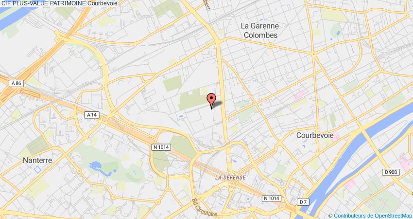 plan PLUS-VALUE PATRIMOINE CIF Courbevoie