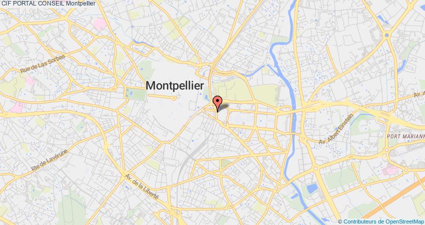plan PORTAL CONSEIL CIF Montpellier