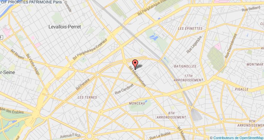 plan PRIORITES PATRIMOINE CIF Paris