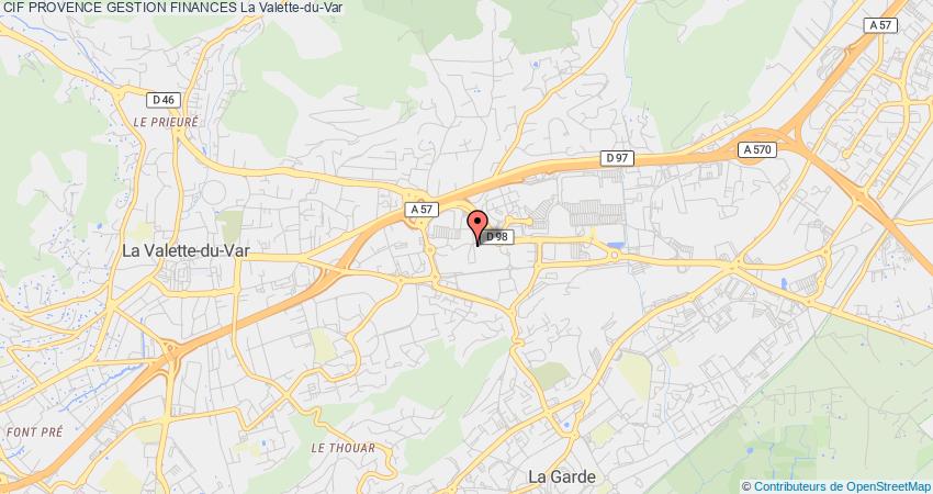 plan PROVENCE GESTION FINANCES CIF La Valette-du-Var