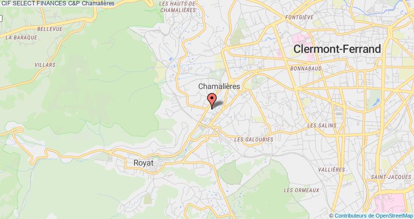 plan SELECT FINANCES C&P CIF Chamalières